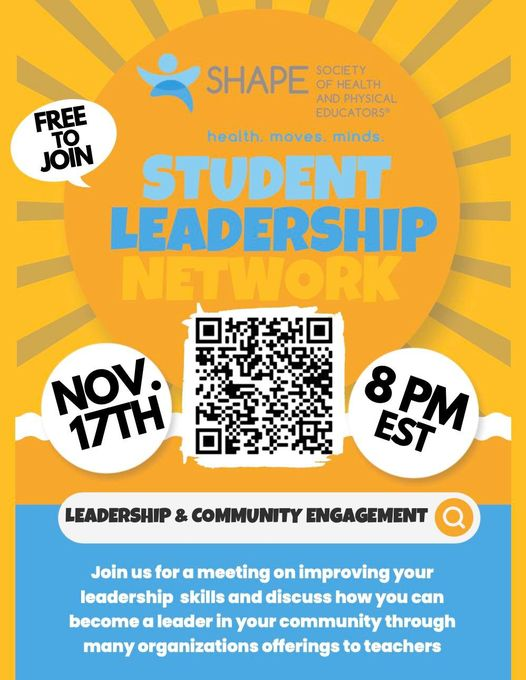 SHAPE Student Leadership Network Events Kansas Association for